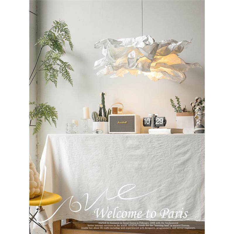 民宿服装店克鲁宁灯罩创意客厅餐厅卧室书房纸灯北欧装饰云朵吊灯