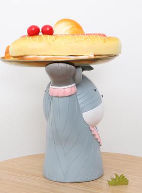 R9A4K0创意果卡动物存钱罐家居装饰品多功能桌面摆件树脂储通蓄罐