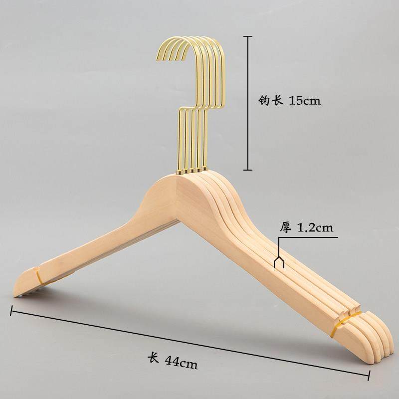 高档定logo木衣架防滑人服装店男装女装专用木成质原木实色衣服制