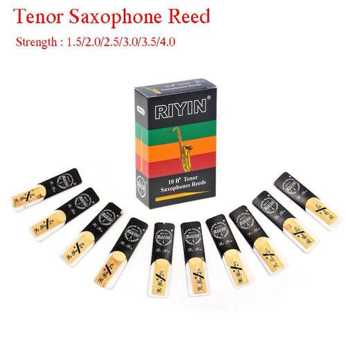 10pcs Tenor Saxophone Reeds Bb Tone Srength 1.5 2.0 2.5 3.0