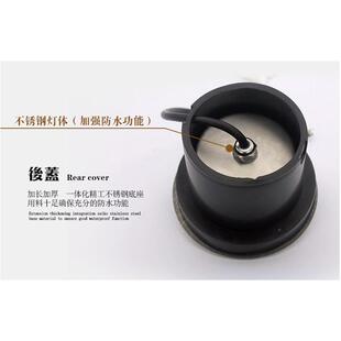 LED水底地埋灯嵌入式不锈钢广场景观水下灯泳池壁灯七彩喷泉射灯