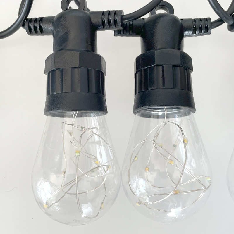 庭院led太阳能装饰灯遥控户外串室外露营铜线灯灯氛围灯