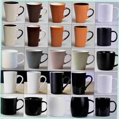 milk tea glass ceramic coffee mug cup cute cartoon spoon 杯