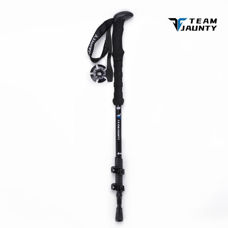 户外登山徒步手杖新款7075T6铝合金登山杖合金三节外锁北欧手杖