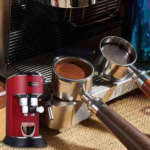 C德龙啡机手柄不锈咖钢/合金E68德龙51mm0EC685三耳51咖/啡实木无