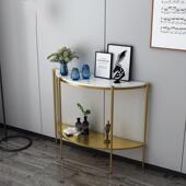 简约半圆酒铁玄关台XGZ21033家用入户双层艺玄关桌店公道寓过弧形