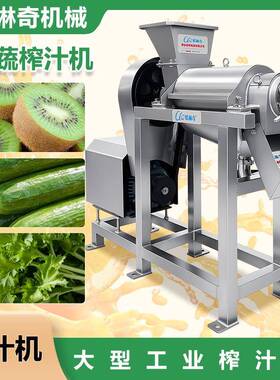 枸杞桑葚果酒螺旋榨汁机番石榴压榨机凤梨榨汁机大型水果榨汁机