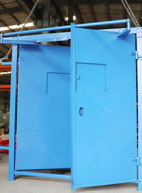 红外线感应式自动风门ZMK127行人风门800x1500百叶窗调节无压风门