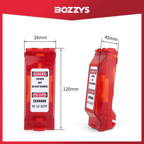 OZZY用S工业安全锁通壁式墙壁开关工锁程BD-D23塑料电气B开关安全