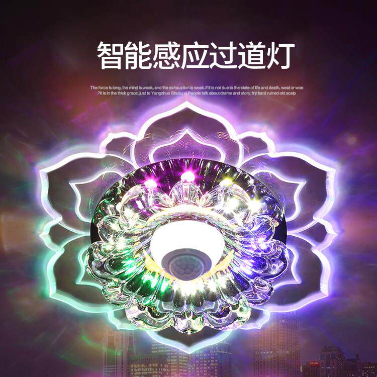 轻奢人体感应光控家用门厅走道灯红外智能过道入户走廊自动吸顶灯
