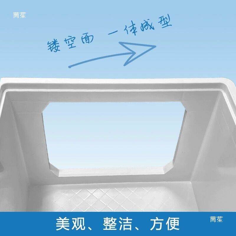 业风周转箱收TeR6KqK6纳透明镂空可视周物转盒桌面工养龟箱养鱼储