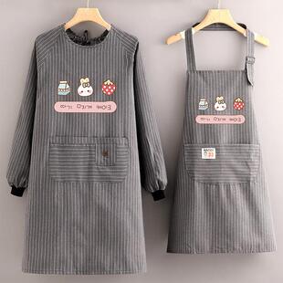 围裙女士家用厨房餐饮专用工作服定制2028新款专用棉做饭围腰时尚