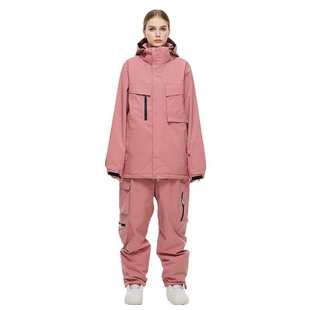 滑雪服男套装女款新款冬季防水保暖单双板滑雪衣裤滑雪服套装