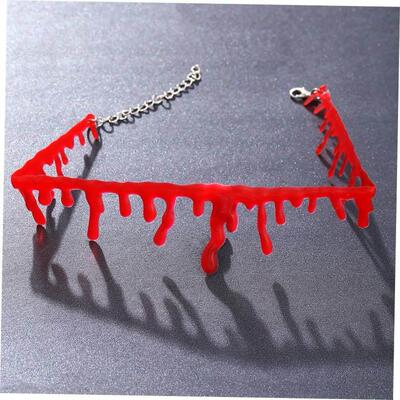Halloween decorative horror vampire Diablo blood Necklace
