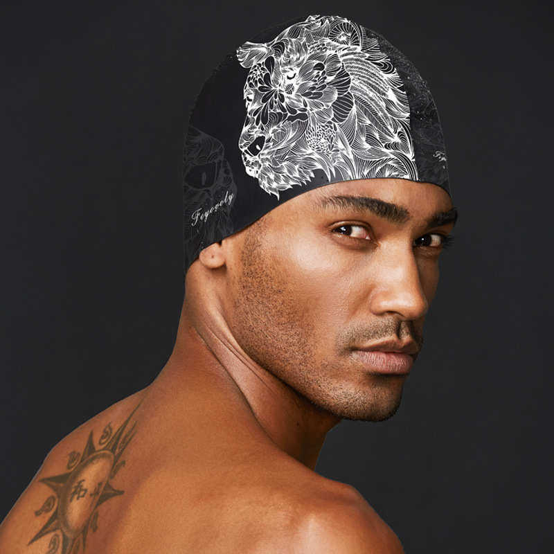 飞鱼未来硅胶泳帽男防进水不勒头时尚专业护耳加大高弹温泉游泳帽,运动/瑜伽/健身/球迷用品,泳帽,淘宝优惠券,粉丝福利购,淘宝优惠卷