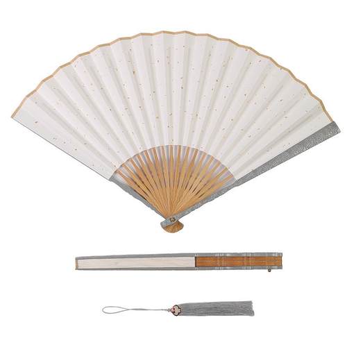 绘画金属折扇宣中苏古风纸扇国风批发宣纸空白95合金工扇子寸国画