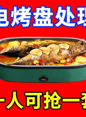 德国智能烤肉锅电烤盘家用烤肉炉烤鱼盘室内轻烟户外烧烤炉全自动