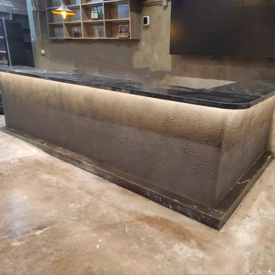 北京吧台接待前台转角圆吧台柜奶茶店柜台商用一体展示吧台收银台