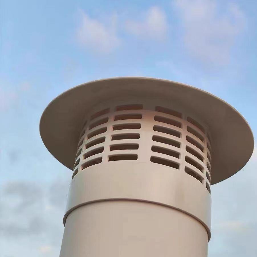 PVC防雨帽防鸟帽防鼠通气帽管帽通风口多用屋顶50 75 110 160200