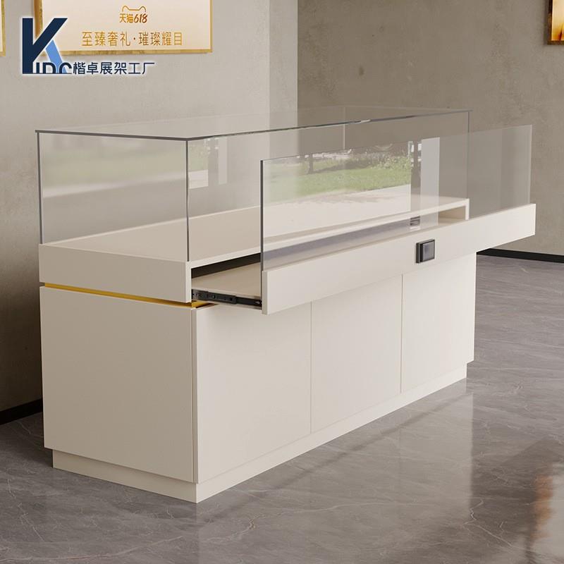 博物馆展柜瓷器精品木质展示柜古董珠宝首饰玻璃柜台产品展览柜台