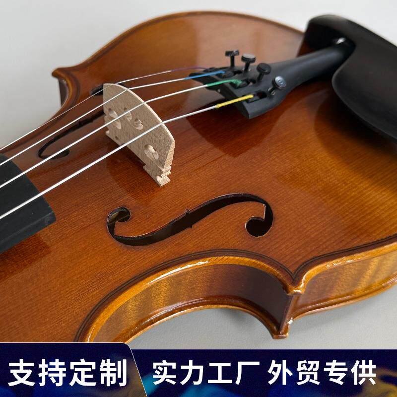 格林娜005花纹实木成人小提琴初学者入门演奏小提琴乐器