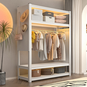 货架衣柜开放式 公寓出租房宿舍衣橱收纳多层置物架 挂衣架简易组装