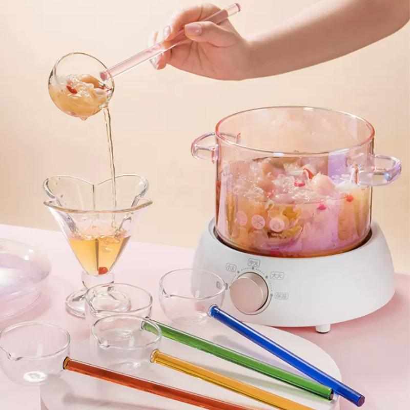 锅硅红煲汤网爱电炖双耳陶锅粉色锅心高炉ins炖煮熬汤硼泡面家用