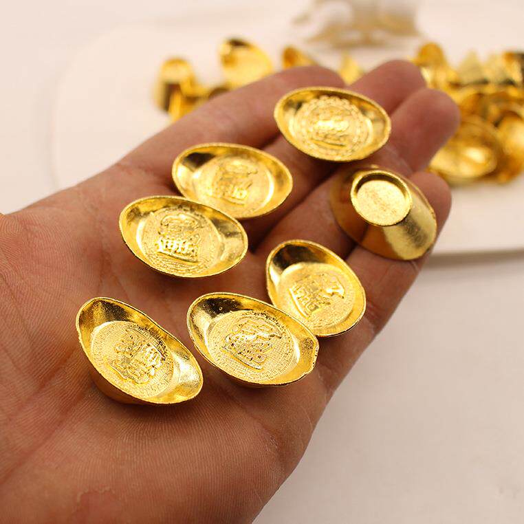 合金迷你小元宝银元宝滴胶DIY手机壳配件聚宝盆装饰手作DIY手工