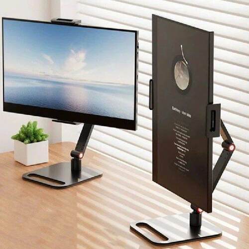 Portable Monitor Desk Holder Metal Stand 16 Inch Universal