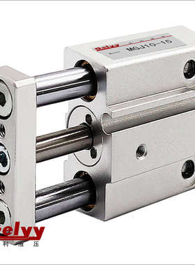三杆气缸微型带导杆MGJ6/MGJ10*5/10/15/20替SMC小型气动三轴气缸