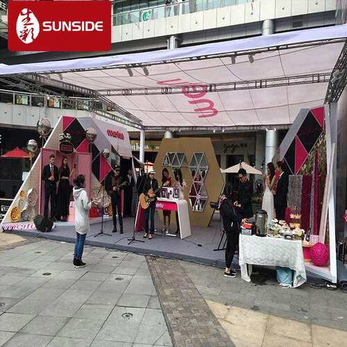 深圳租售桁架展架背景舞台T台展厅桁架背景喷绘灯布广告