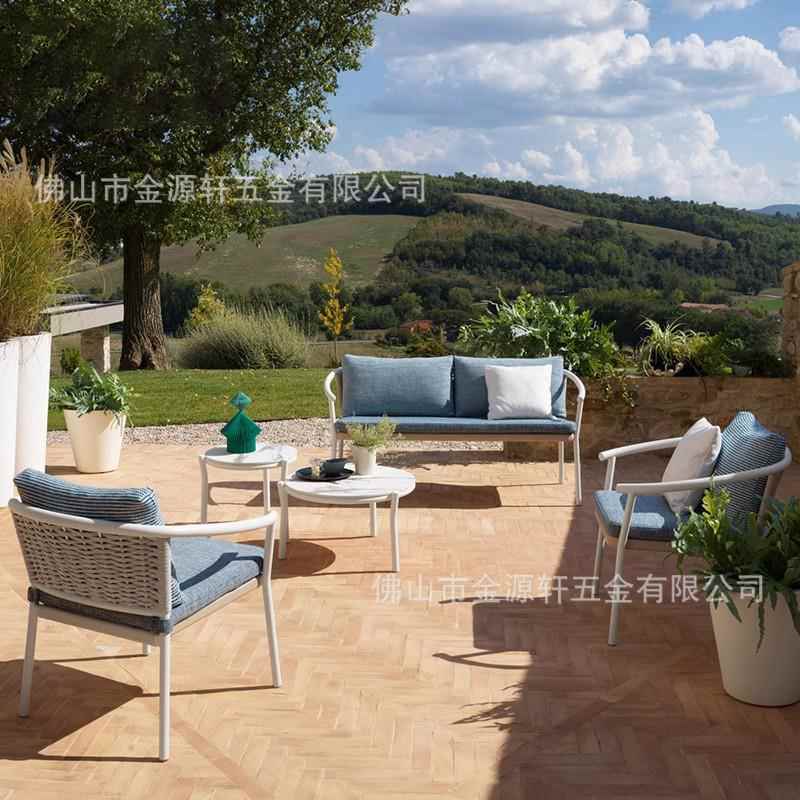 户外休闲藤编沙发庭院休闲藤艺阳台沙发室外露天阳光房设计师藤椅