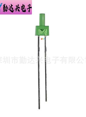 F2/2mm绿发普绿 黄绿 长/高平头 宝塔形 长脚 直插LED发光二极管