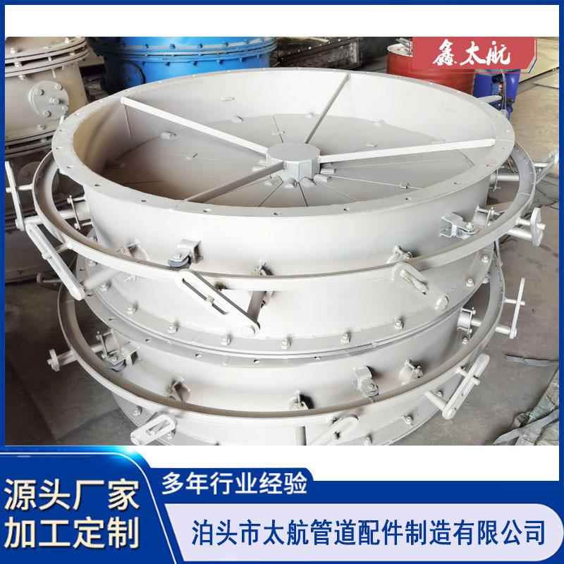 花瓣式风机用调节蝶阀 法兰圆口碳钢材质百叶阀 风机调节风门
