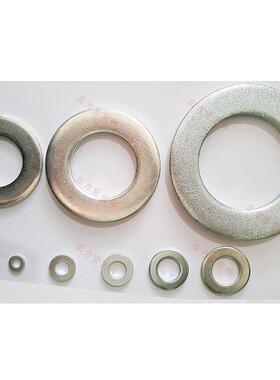 镀锌圆形平垫 碳钢白锌白色Φ4-M110小规格大规格加厚型垫圈垫片