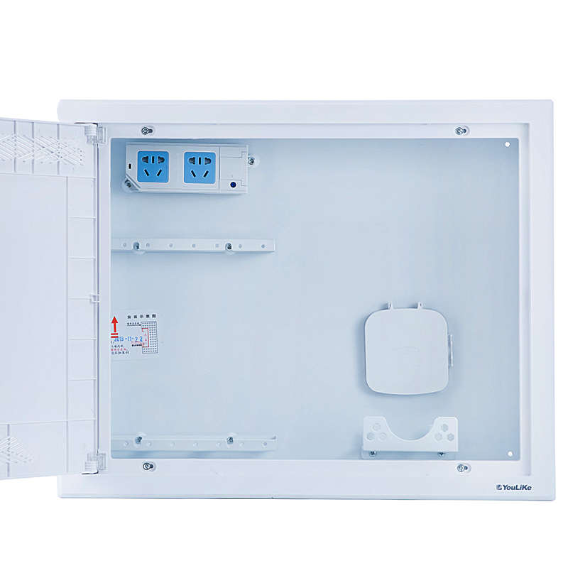 尤立科弱电箱大号500*400家用光纤入户多媒体信息集线箱暗装加厚