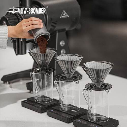 轰炸机V60过滤杯 滤杯 手冲咖啡滴漏式分享壶套装