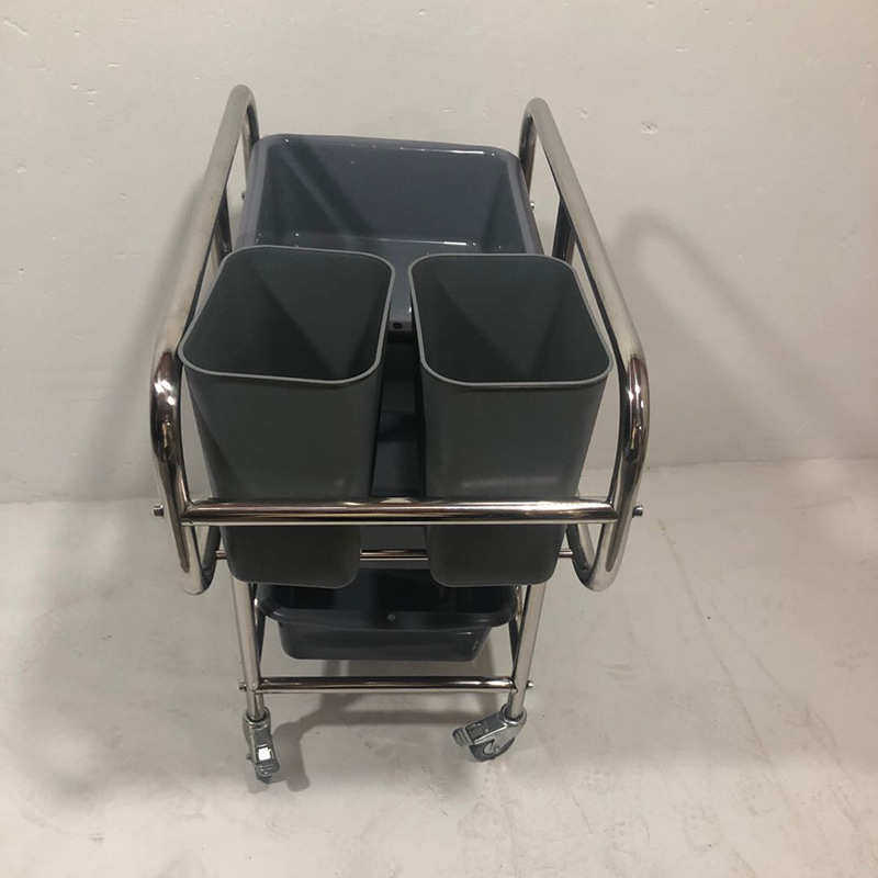 酒店厨房专用大号收碗车 加厚不锈钢三层手推车 商用多功能餐具车