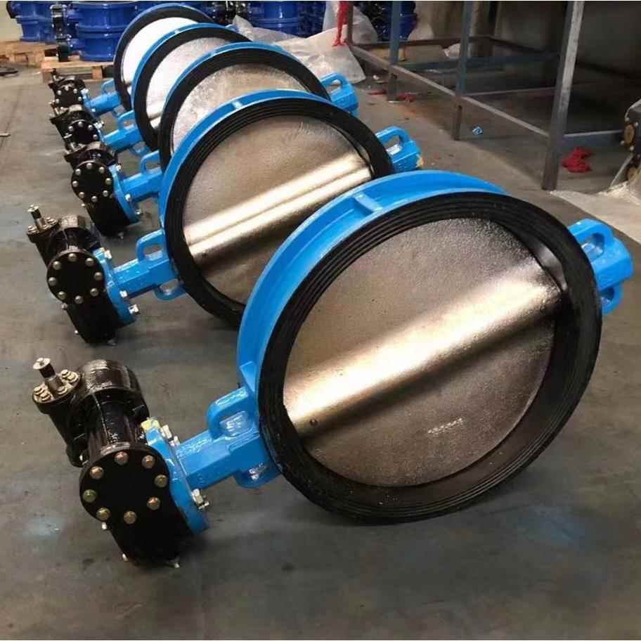 对夹式软密封手动脱硫蝶阀D371X-10DN600高品质保证