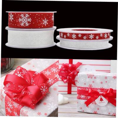 DIY Christmas Decoration Transparent Snowflake Ribbon Tape