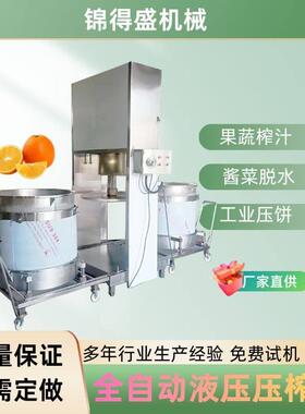 大吨位双桶全自动排渣压滤机杨梅果蔬脱汁设备液压压榨机设备厂家