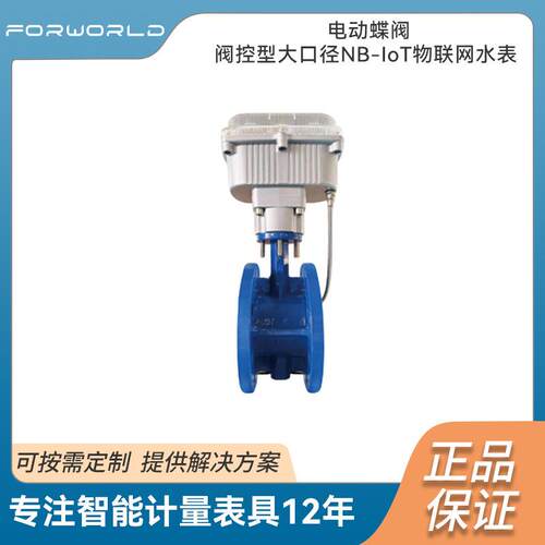 电动蝶阀阀控型大口径NB-IoT物联网水表智能精准防水智能远传数显