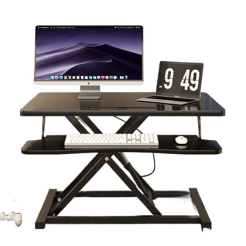 站立式升降桌架电脑办公可移动书桌显示器笔记本支架可折叠增高架