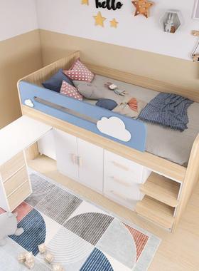 ERN云朵床儿童半高床书桌衣柜体一床小男户型公孩女孩中高床主床