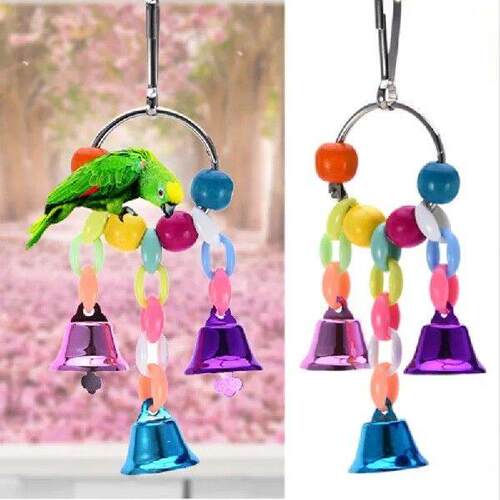 Colorful Bells Parrots Toys Bird Accessories For Pet Toy