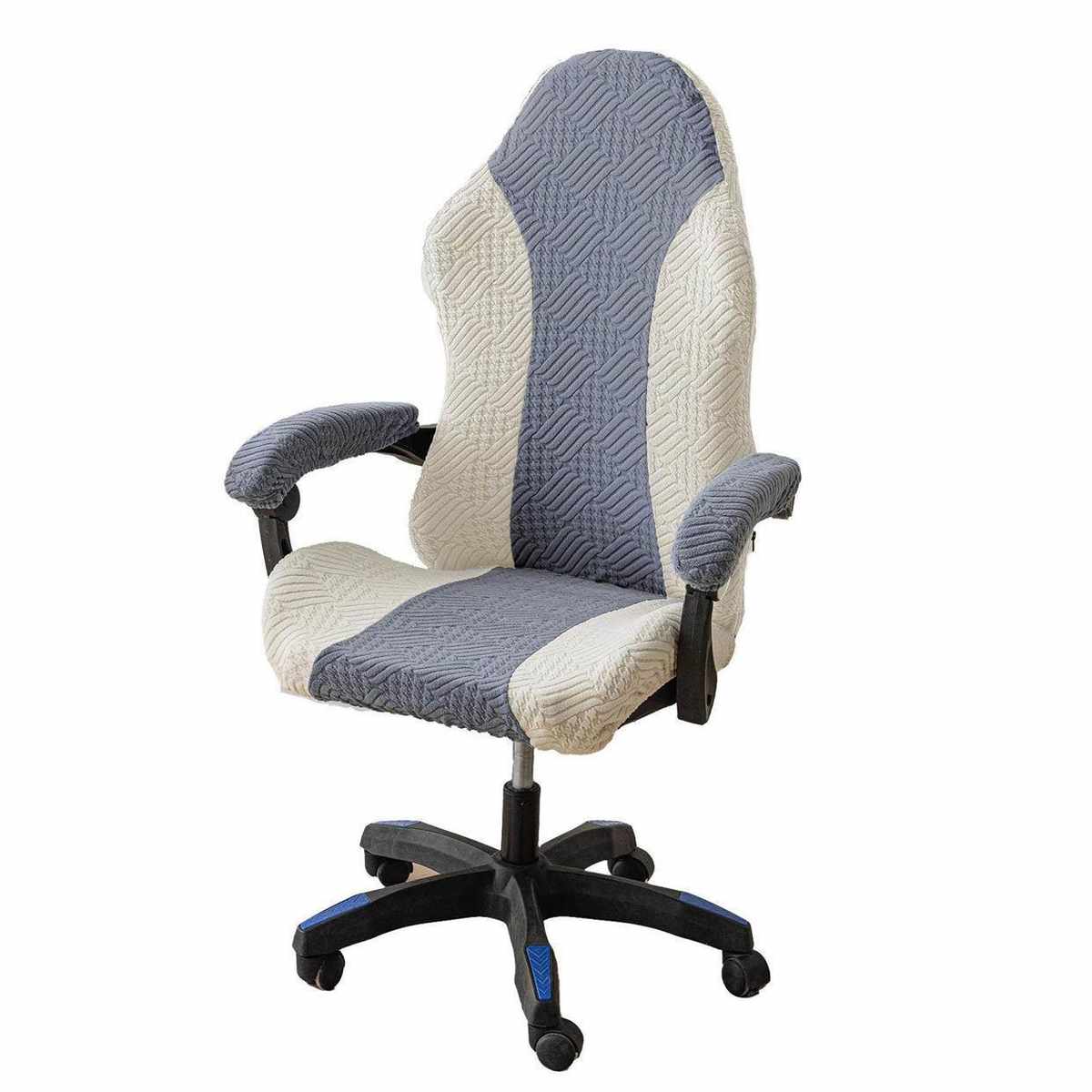 电竞椅套新款弹力双拼电竞椅子套罩办公电脑椅旋转椅套防尘