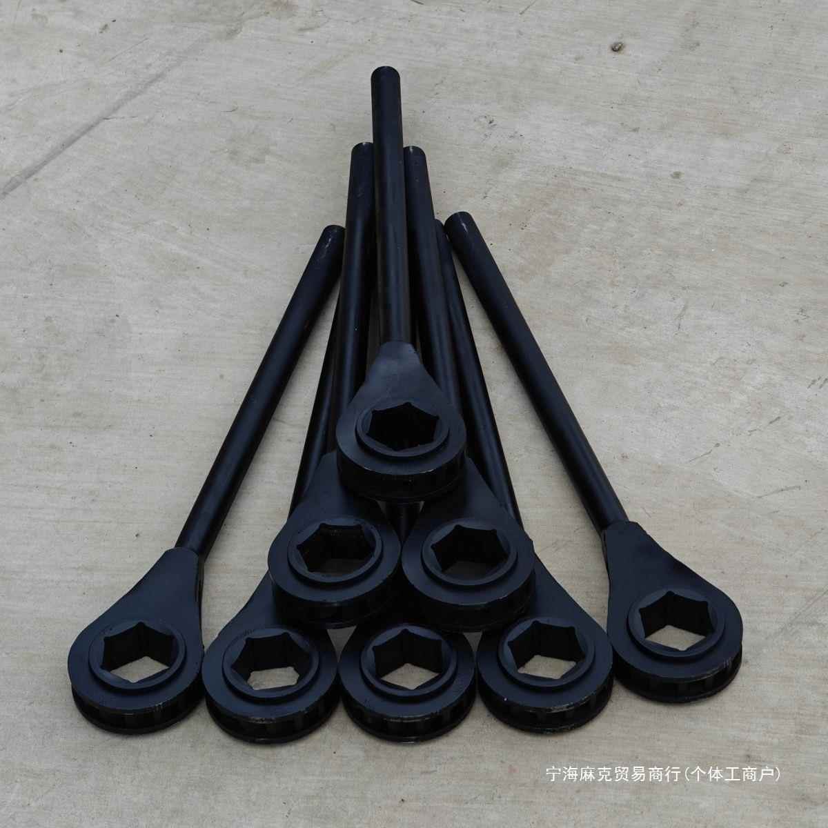 重型齿轮四方尖尾套筒快板棘轮扳手工具自动双头梅花快速双向板手