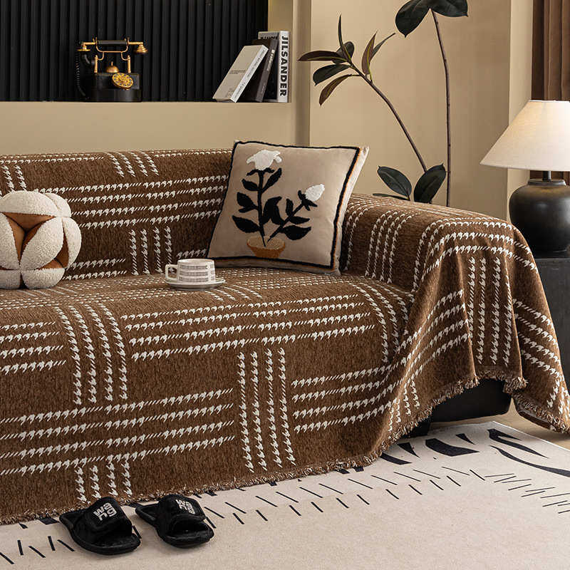 高级感沙发垫现代简约沙发巾秋冬沙发盖布四季通用一片式毯沙发套,居家布艺,沙发套,淘宝优惠券,粉丝福利购,淘宝优惠卷