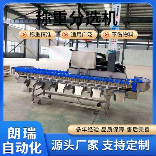 榴莲肉称重分选机海蛎子小龙虾重量分拣机全自动海参分级机