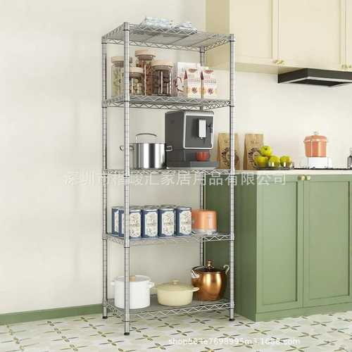 厨房置物架落地多层微波炉架可调层高层架货架客厅阳台家用储物架